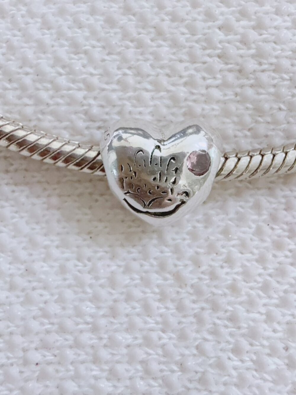 It’s a Girl Handprint Heart Charm Silver Charm For Pandora Bracelet